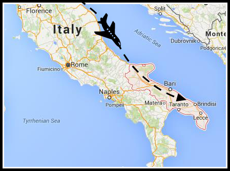 Italy Flight Map WOW Travel Small Group Travel